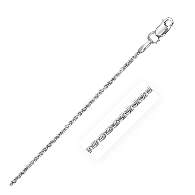 FASHNZFAB Wheat Chain Sterling Silver Silver 1.30 mm US 20 2