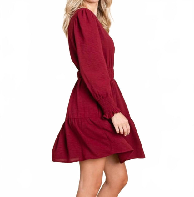 GLAM Gabbie Dress Red Small 4