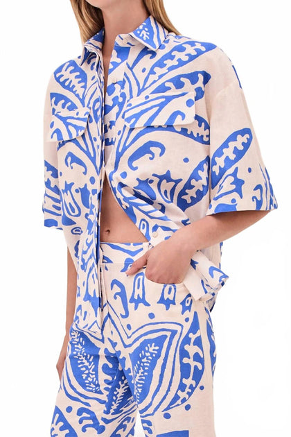 ALEXIS Farad Linen Top Blue Large 3