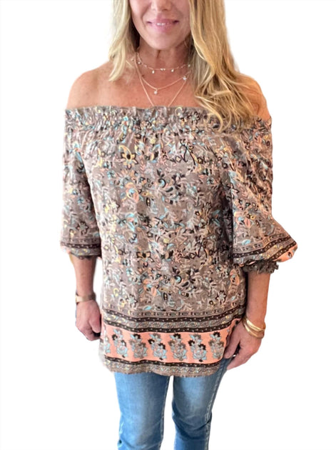 PAANI Off The Shoulder Top Multi Small 2
