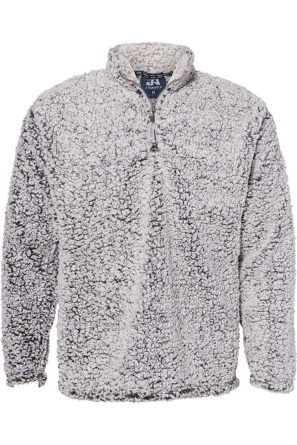 J. America Sherpa Quarter-Zip Pullover Black XXXLarge 2