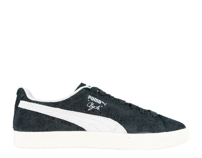 Puma Clyde Hairy Suede Sneakers Black/Ivory US 11.5 3