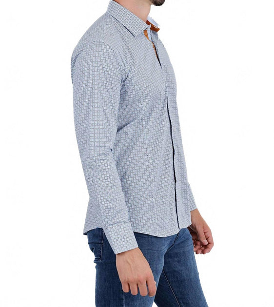 BARABAS Favorable Way Langarmhemd Blau Large 4