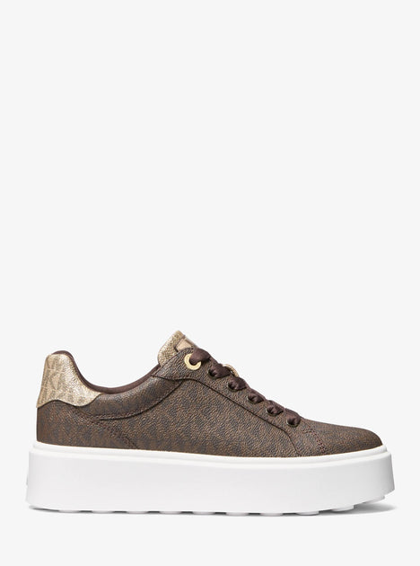 Michael Kors Romey Platform Sneaker Brown US 7.5 2