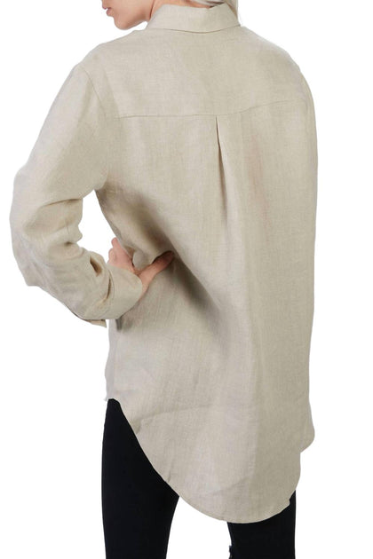 Asceno Milan Shirt Beige Small 3