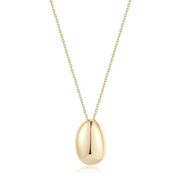 eklexic Harmony Pebble Pendant Necklace Gold One Size 3