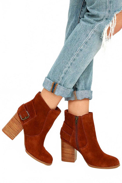 Sbicca Lorenza Bootie Brown US 6.5 3