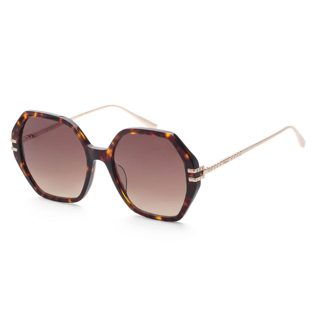Chopard SCH370M5704BL Butterfly Sunglasses Dark Havana 2