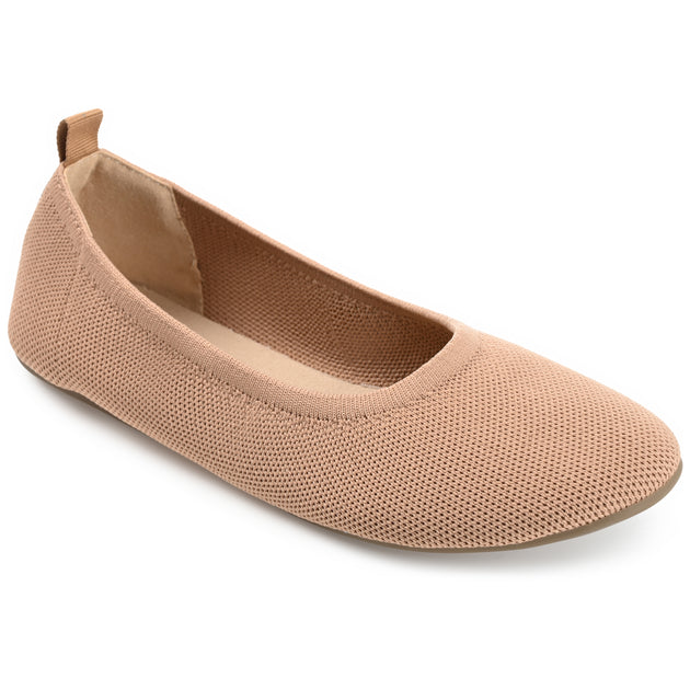 Journee Collection Jersie Flat White US 8.5 2