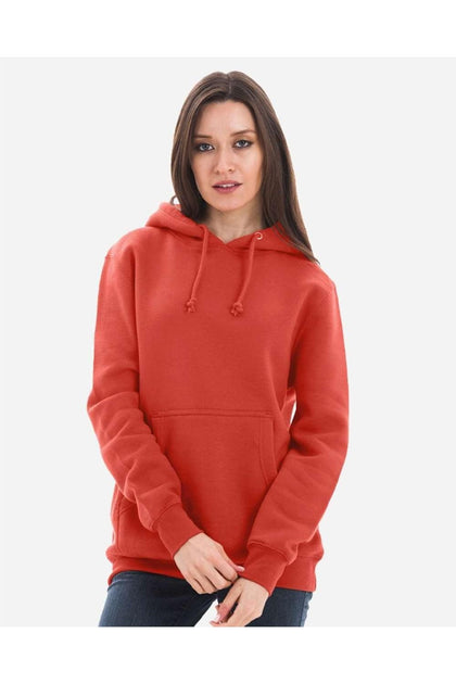 Lane Seven Heavyweight Pullover Hooded Sweatshirt Orange Small 3