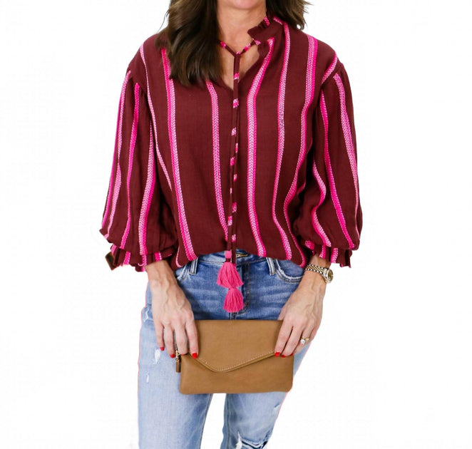 Ivy Jane Haut à Rayures Rose Medium 2