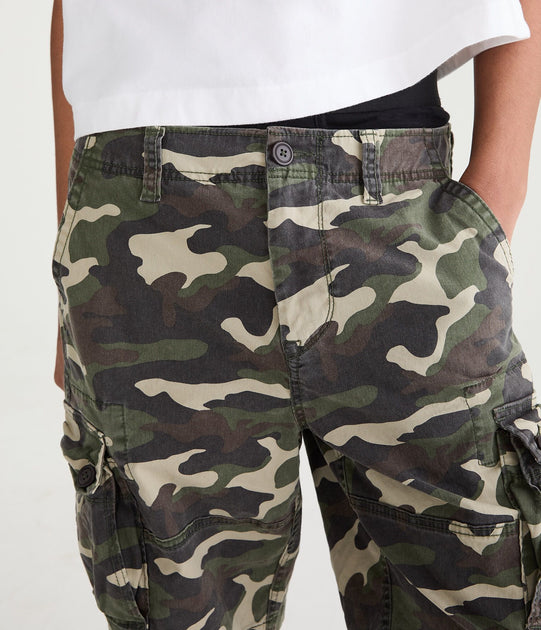 Aeropostale Camo Cargoshorts Grün 28 4