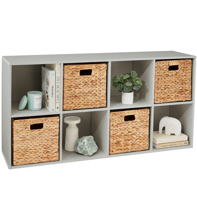 Best Choice Products 8-Cube Bookshelf Brown 2