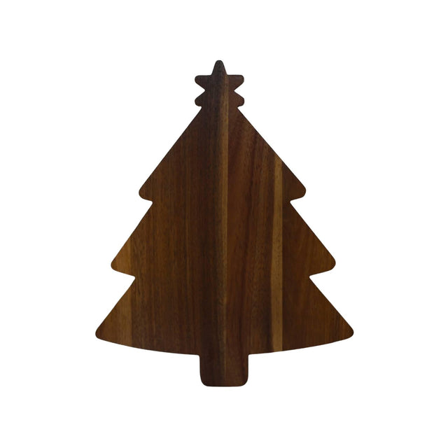 Creative Labs Holiday Tree Acacia Wood Board Brown 40.6 x 32.4 cm 4