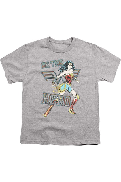 Gildan Wonder Woman 84 Be The Hero Youth Tee Grey Medium 2