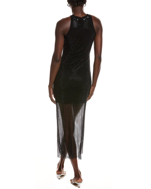 Sandro Open Knit Maxi Dress Black EU 34 3