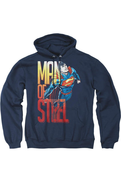Gildan Superman Steel Flight Kapuzenpulli Blau Medium 2