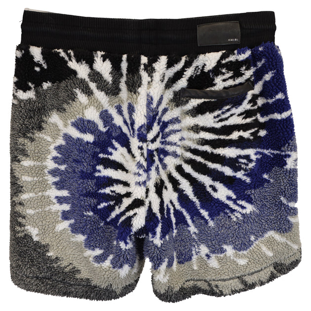 Amiri Wide-Leg Tie-Dye Drawstring Shorts Blue XL 3