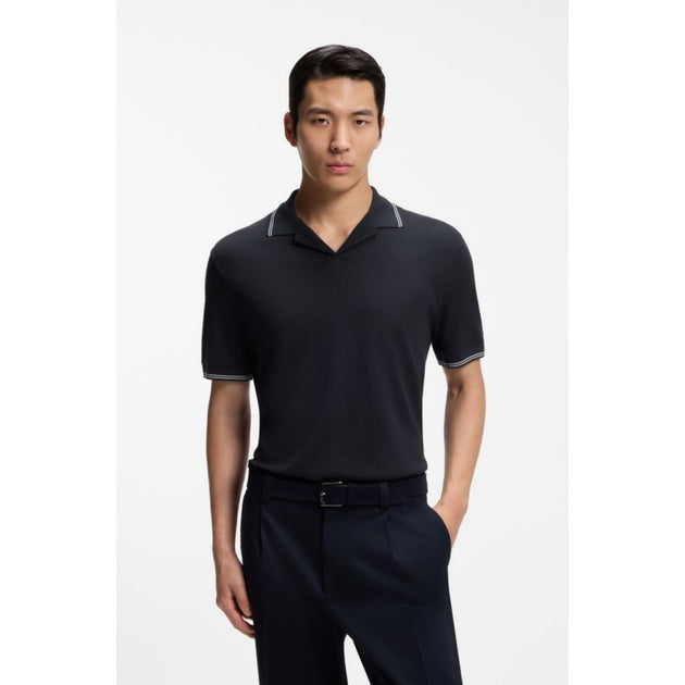 Boss Johnny-collar Polo Shirt Blue Medium 4