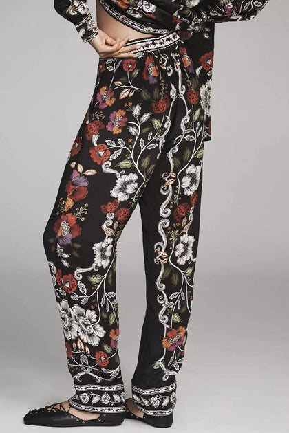 Farm Rio Rococo Flowers Pants Noir XSmall 3