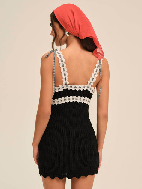 for Love & Lemons Becka Mini Dress In Black