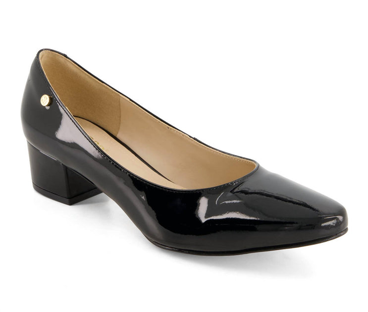 Andrea Classic Comfort Patent Pumps Black US 6 2