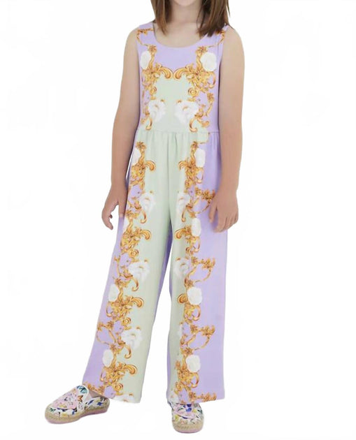 Sasha+Z Floral Printed Jumpsuit Beige US 12 3
