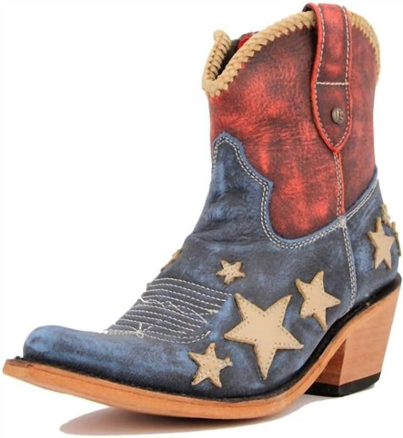Liberty Black Claudia Americana Booties Multi US 9 3