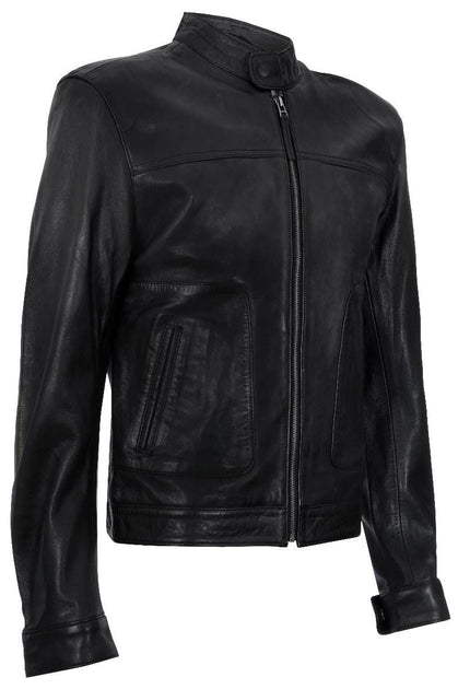 Infinity Austin Leather Biker Jacket Brown XL 3
