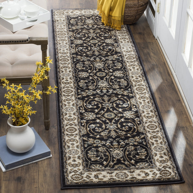 Safavieh Lyndhurst Teppich Anthrazit/Creme 3