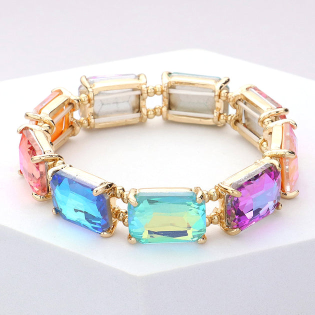 FASHNZFAB Stretch Evening Bracelet Blue 5