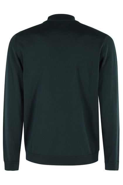 Roberto Collina Long-Sleeve Round Neck Sweater Green EU 50 3
