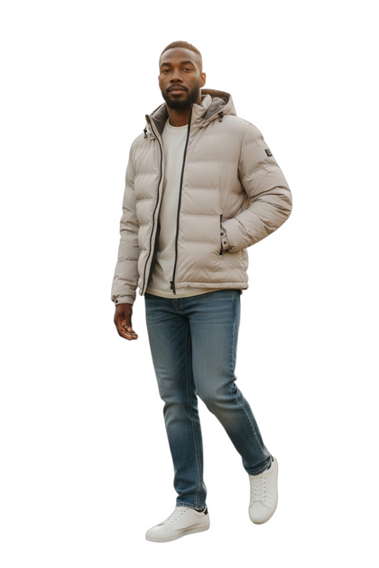 Costume National Down Jacket Beige Medium 2