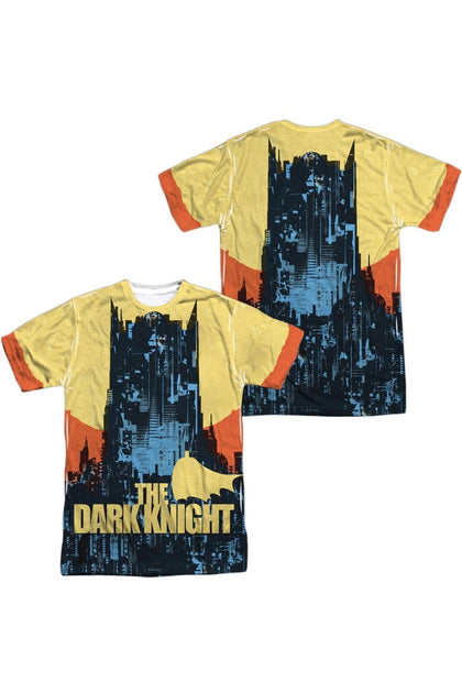 Gildan Batman Bat Building Short Sleeve Polyester Crew Tee Blue XXLarge 2