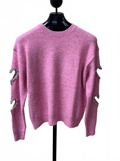 Main Strip Be Mine Knit Top Pink Large 4