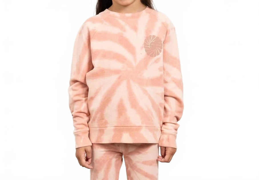 Tiny Whales Girl's Flower Sweater Top Pink US 6 4