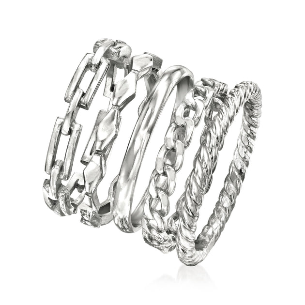 Ross-Simons Sterling Silver Jewelry Set Silver US 10 4