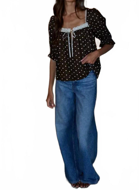 Mint Danielle Blouse Black Large 3