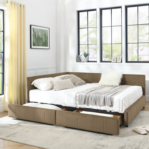 Streamdale Queen Bed Frame Brown 2