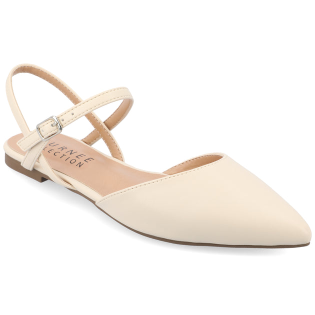 Journee Collection Martine Flats Beige US 6.5 2