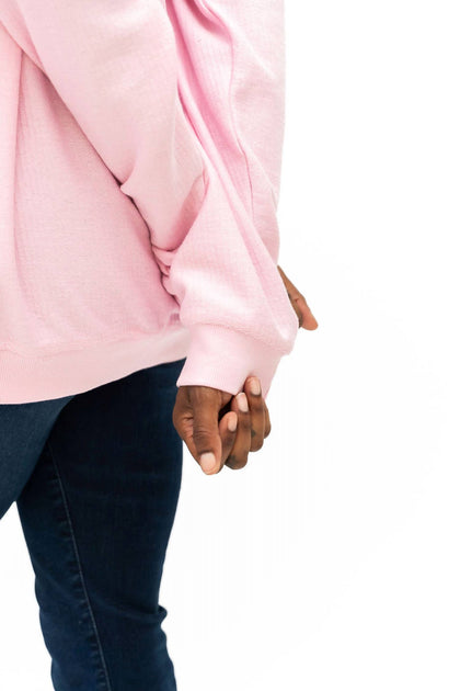 Laree + Co. Women's Corded Sweatshirt Pink 2X 4