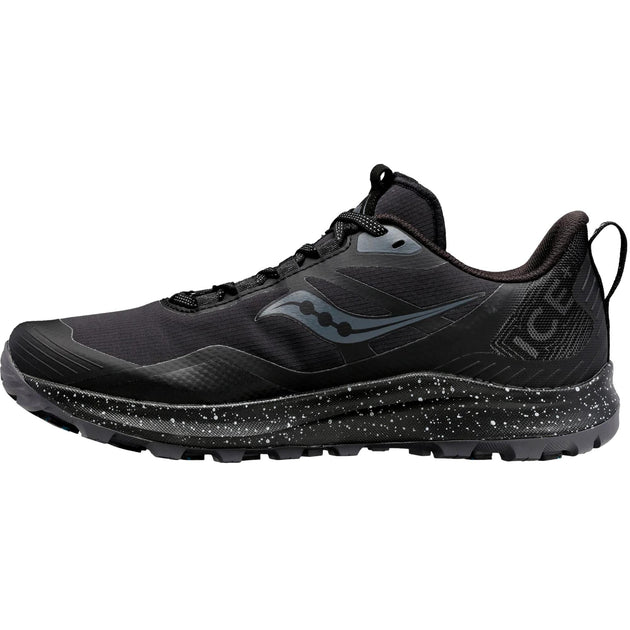 Saucony Men'S Peregrine Ice+3 Trail Shoes Black/Shadow