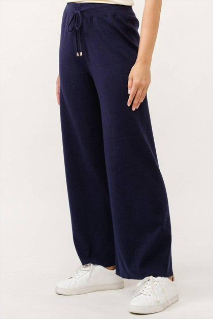 Cielo Knit Wide Sweater Pants Blue XL 4
