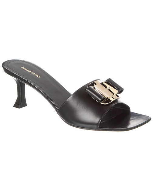 Salvatore Ferragamo Ferragamo Zelie Leather Sandal | ShopSimon