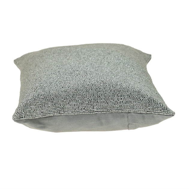 Coussin Décoratif Perles Argent Hivvago 4