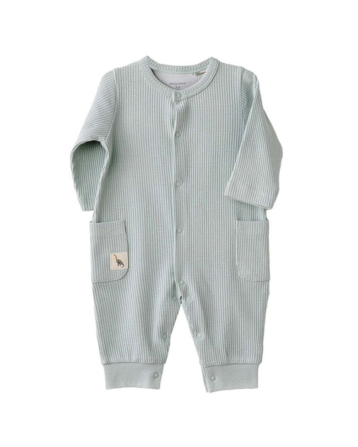 Andy Wawa Ribbed Giraffe Pocket Romper Grey 0-3 Months 3