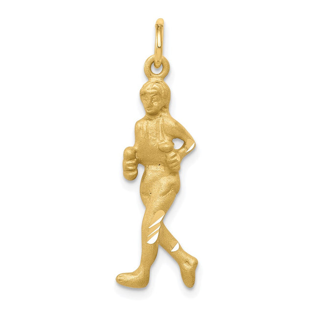 Diamond2Deal Runner Charm Yellow Gold 2