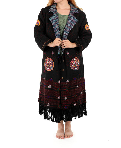 StandAwt Merino Wool Coat Blue Medium Women's 3