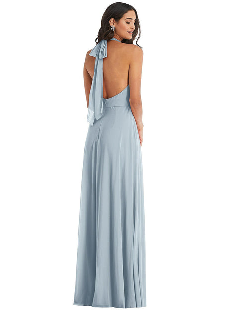 After Six High Neck Halter Backless Maxi Dress | ShopSimon After Six High Neck Halter Backless Maxi Dress | ShopSimon