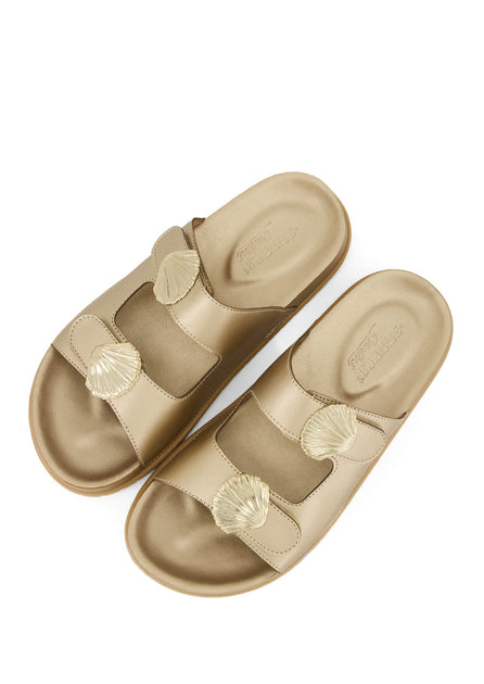 Andrea Women's Footbed Sandals Beige US 8 4